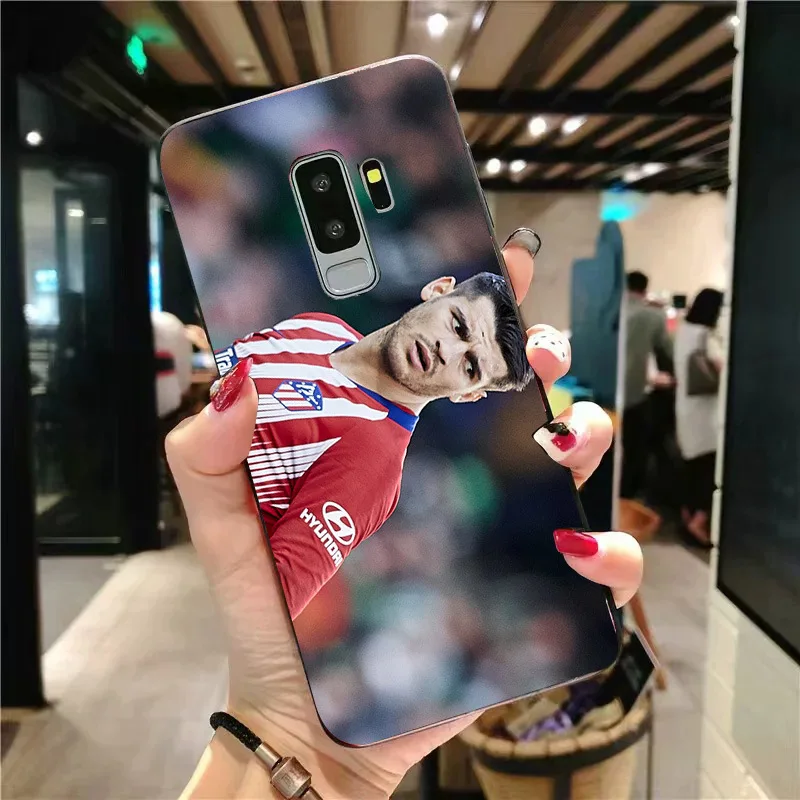 Чехол для телефона Alvaro Morata для samsung Galaxy S10 S7 Edge DIY прозрачный мягкий TPU Атлетико Мадрид FC для S9 A7 A8 J7 Prime Note10
