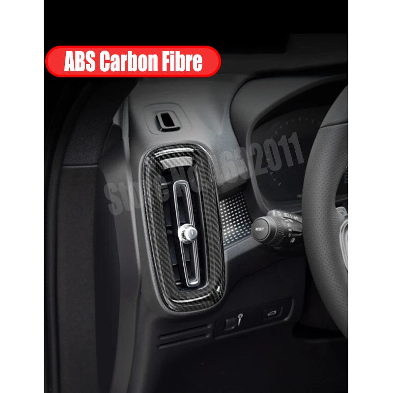 For Volvo XC40 2017 2018 2019 ABS Matte/Carbon Fibre Car left and right air outlet Cover Trim car styling accessories 2pcs | Автомобили и