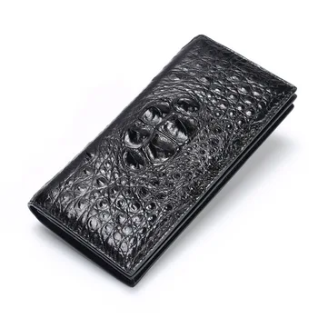 

YILUNXI New waterproof style wallet Crocodile luxury men clutch bag Genuine leather business male wallet fashion male bags