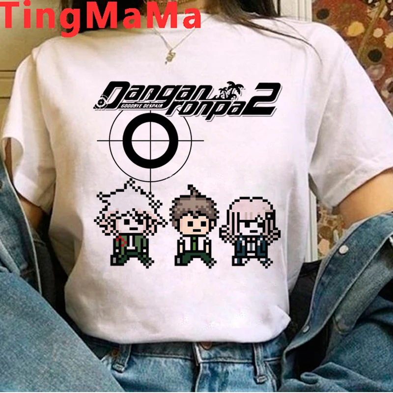 Danganronpa Nagito Komaeda Ouma Kokichi tshirt clothes women tumblr graphic tees women white t shirt aesthetic clothes harajuku t shirt oversize