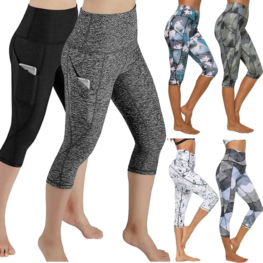 JGS1996 High Waist Yoga Pants with Pockets Tummy Control Yoga Capris for Women 4 Way Stretch Capri Leggings with Pockets JGS1996 High Waist Yoga Pants with Pockets Tummy Control Yoga Capris for Women 4 Way Stretch Capri Leggings with Pockets