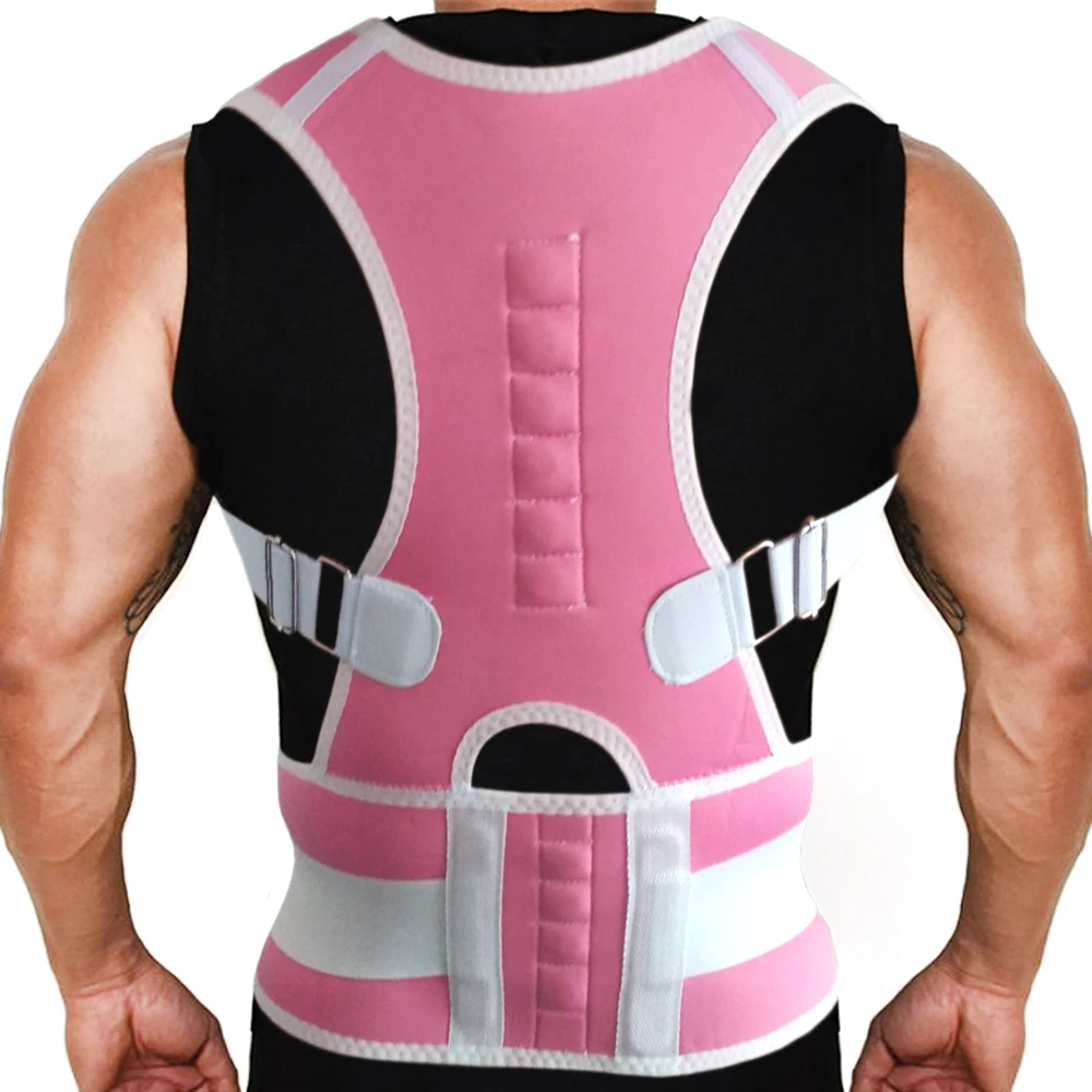 Adjustable Shoulder Back Spine Support Waist Belt Men Medical
