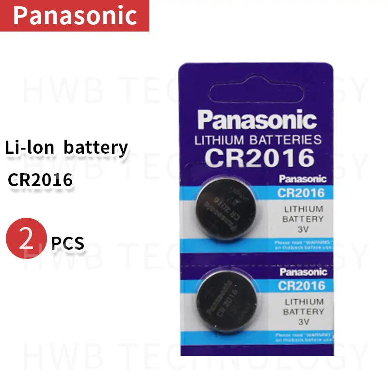 

2pcs brand for PANASONIC cr2016 BR2016 DL2016 LM2016 KCR2016 ECR2016 3v button cell coin lithium batteries for watch