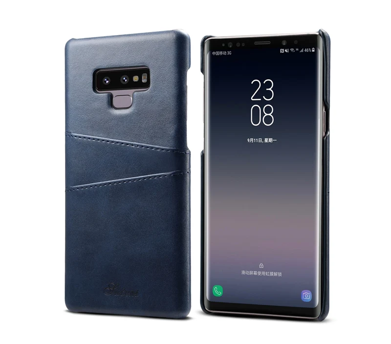 Чехол для телефона samsung Note 9 из искусственной кожи, Роскошный чехол для мобильного телефона, кредитный держатель для карт