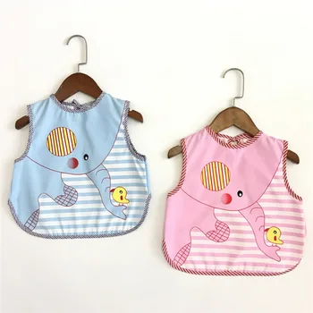 

Cute Baby Bibs Toddler Baberos Bavoir Animals Waterproof Long Sleeve Apron Cartoon Children Feeding Smock Bib Baby Stuff