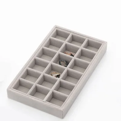 1 Ящик DIY лоток для хранения ювелирных изделий Кольцо Браслет Подарочная коробка ювелирные изделия Органайзер серьги держатель маленький размер ювелирные изделия лоток Органайзер - Цвет: 1