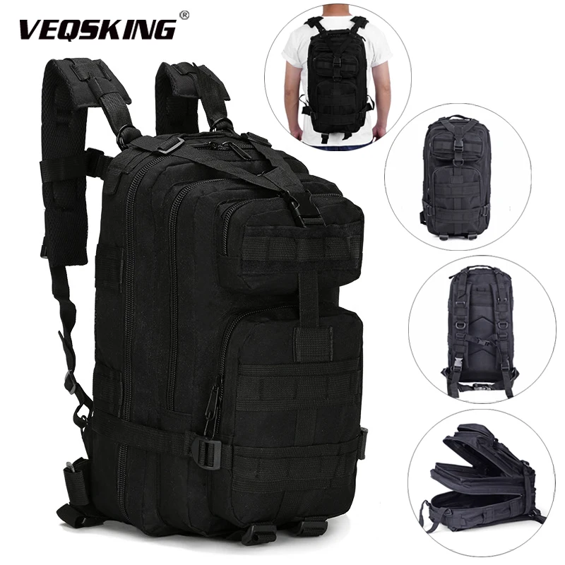 30L Military Tactical Backpack MOLLE Bag for Hiking Camping Outdoor Sport Travel 