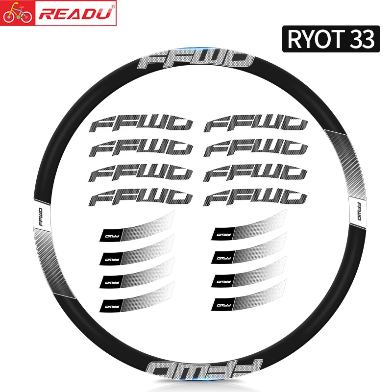 2022 Ffwd Ryot 33 Wheel Sticker Road Bike Rim Stickers Bicycle Rim