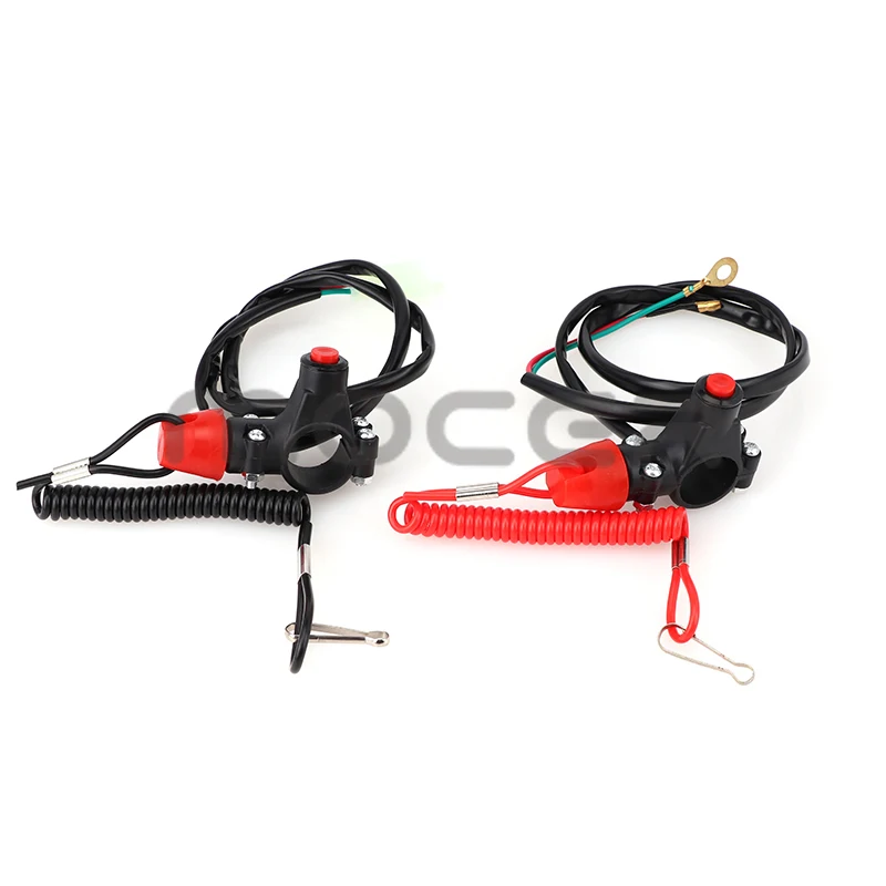 Interruttore Di Sicurezza Motore 12V Con Laccio - Per Motozappa, Quad E Motocicli | Impermeabile - Foto 3