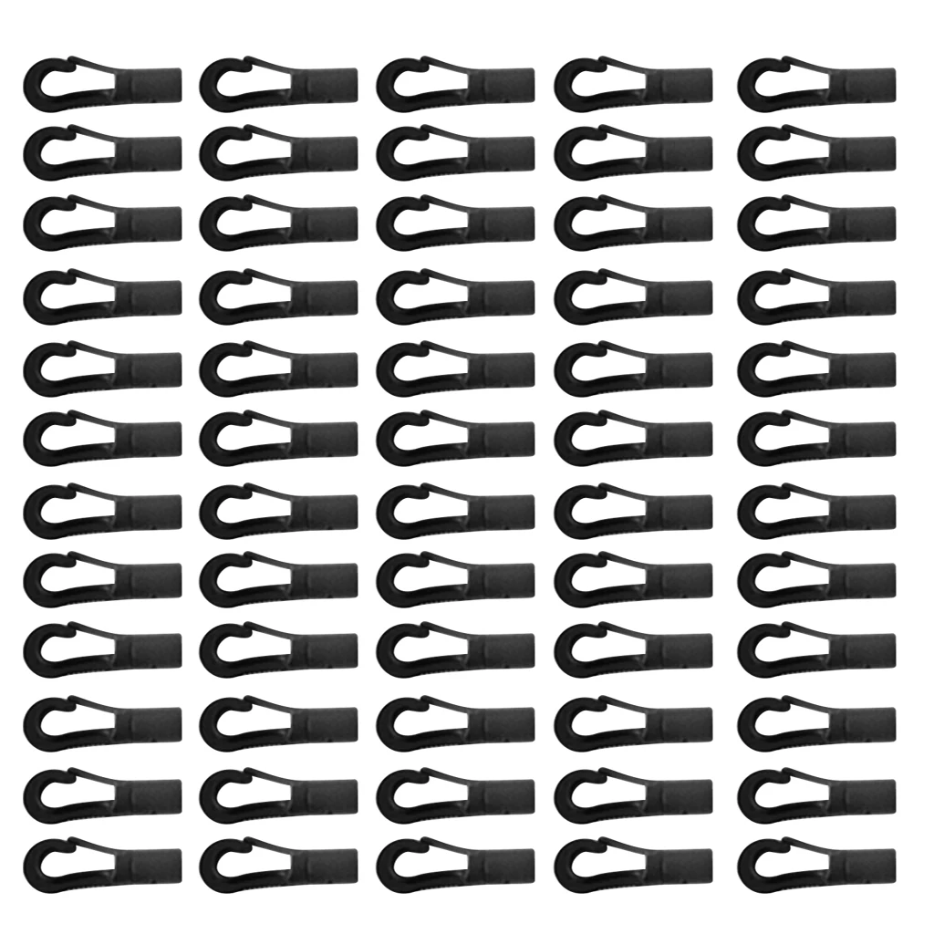60 Pieces Plastic 5mm Elastic Cord Bungee Shock Cord Karabiner End Hooks