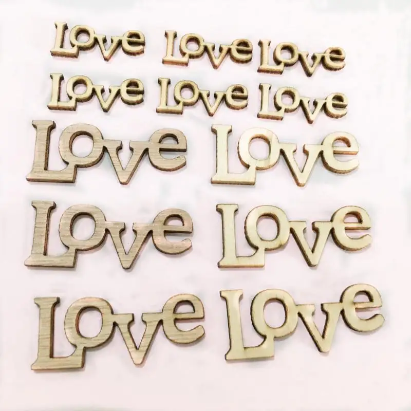 10 шт. 50 Упаковка декоративных деревянных букв LOVE DIY ручной работы из дерева