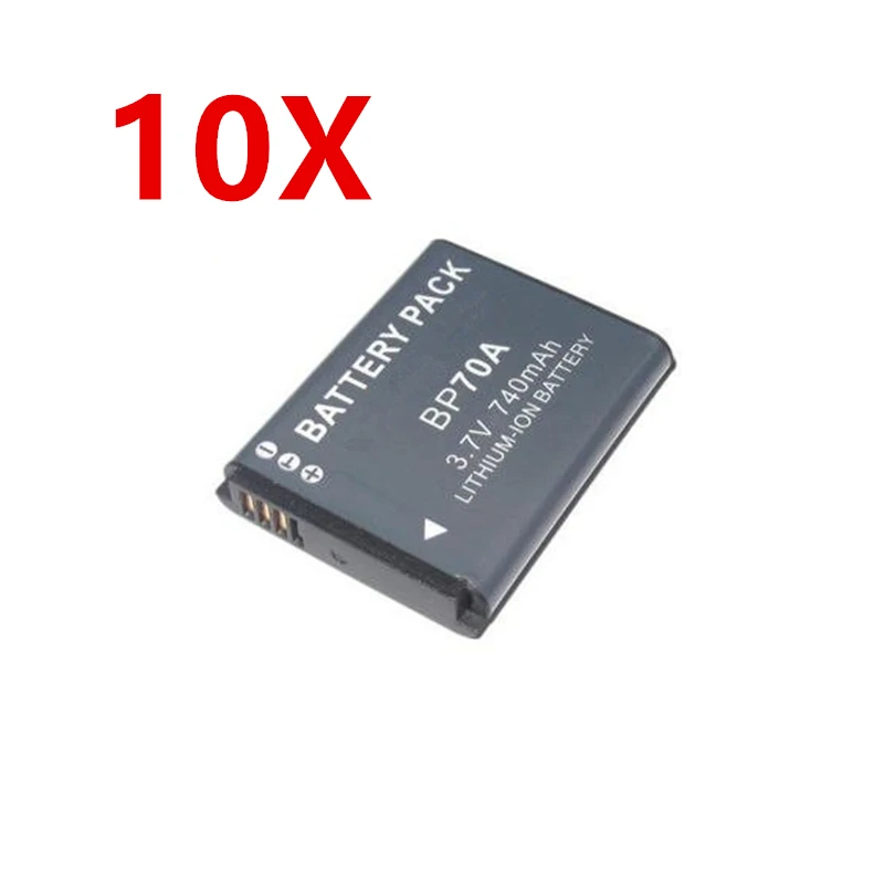 10 BP-70A EA-BP70A IA-BP70A BP70A IABP70A Батарея для SAMSUNG AQ100, DV150F, ES65, ES67, ES70, ES71, ES73, ES74, ES75, ES80 - Цвет: 10
