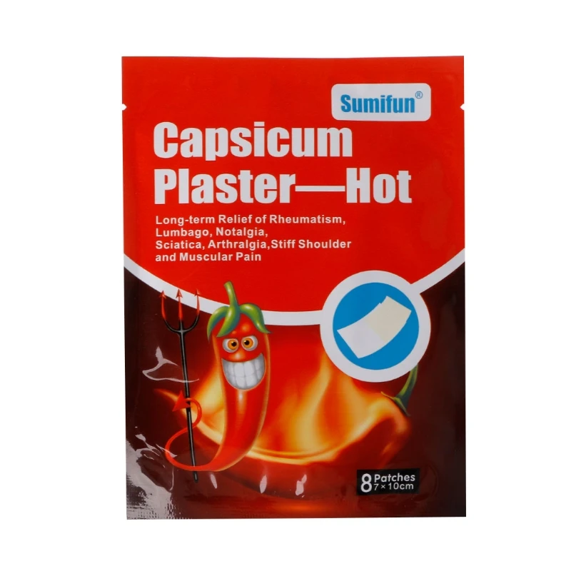 

8pcs Capsicum Plaster Neck Pains Back Muscle Pain Relief Patch Of Health Care
