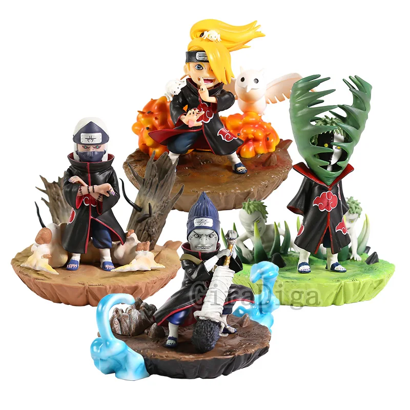 Наруто шипудэн Акацуки боль Zetsu Хидан Kakuzu Kisame Deidara Uchiha Itachi Obito Konan ПВХ фигурка