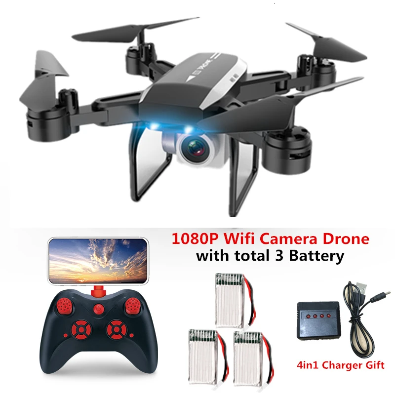 B6 1080P Camera 3B KY606D Дрон 4K HD камера 22 минуты Летающий Дрон давление воздуха Hover Квадрокоптер с Вертолет камеры VS SG106 XS816 SG901 - Цвет: B6 1080P Camera 3B