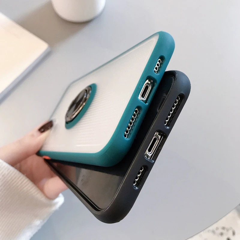 Новое крепление в виде кольца на палец защитный чехол для iPhone X 7 6 6s 8Plus XS 11pro сетчатый чехол с кольцом и пряжкой защитный чехол для телефона