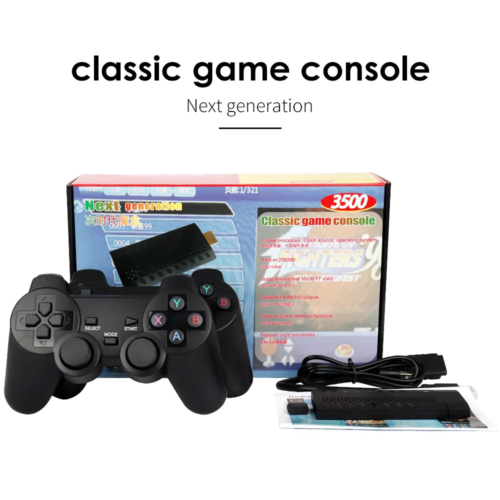 NSSTAR Consola de Juegos Retro,Consola de Videojuegos con Salida de TV 4K Hdmi con Más de 1400 Juegos Clásicos Integrados Que Admiten Juegos de Descarga en Red Que Traen Esos Recuerdos de La Infancia