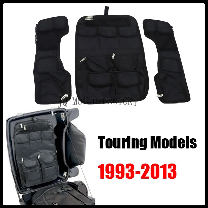 Для Harley Touring моделей 1993-2013 мотоцикл седельная сумка для мужчин крышка и тур пак пакет Органайзер