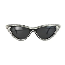 Кошачий глаз солнцезащитные очки для женщин женские Bling, со стразами и кристаллами оттенки очков сексуальные очки для вечеринки