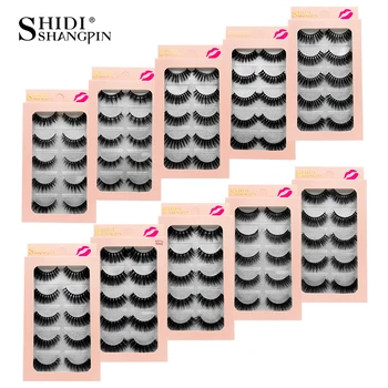 

SHIDISHANGPIN makeup false eylashes extension 50 lots mink fake lashes 250 pairs mink eyelashes natrual soft 3d lashes maquiagem