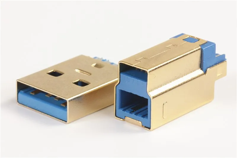 Разъем USB 3 0 Позолоченные бутиковые модели A/B короткие с поддержкой