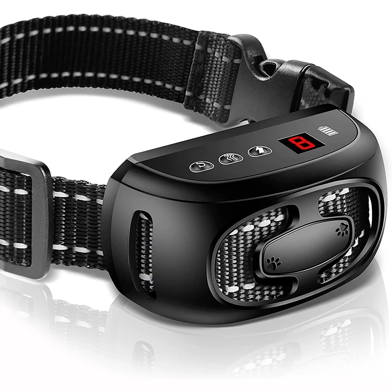 Collar antiladridos para perros, dispositivo recargable, con pitido, color negro|Dispositivos antiladridos| - AliExpress
