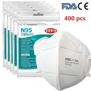 

10-400PCS Adult 5 Layers Filter Mascarilla Anti Dust Protect Earloop Dustproof Face Mouth Mask for Mouth Mondkapjes