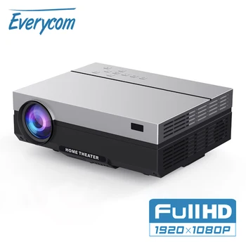 

Everycom T26L Real LCD Full HD Projector Native 1080P 5500 Lumens Video Projecteur LED Home Theater HDMI Option WIFI Beamer