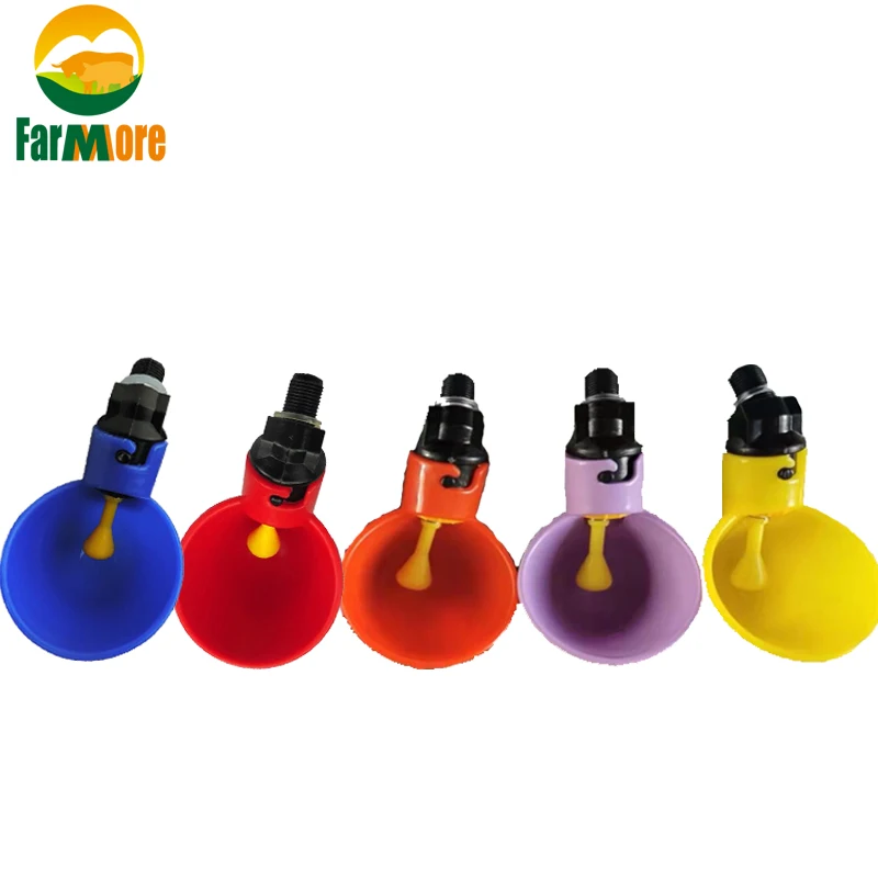 Bebedero para pollos automático, bebedero para pollos, bebedor de aves con pezón amarillo, suministros de agua potable, 4 Uds.