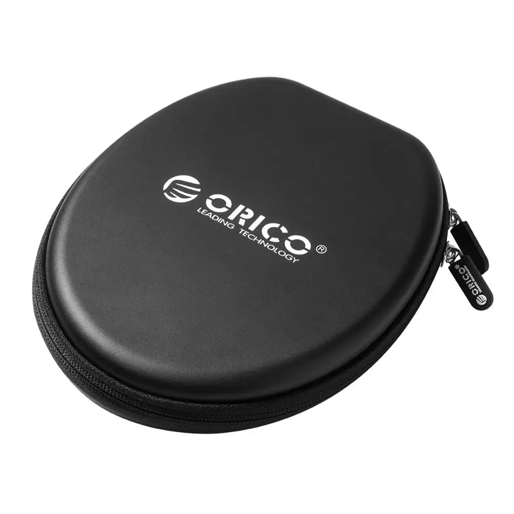ORICO, водонепроницаемая сумка для наушников, Bluetooth, чехол для наушников, двойная подкладка, для Bluetooth, для наушников, USB кабель, внешний аккумулятор, USB зарядное устройство - Цвет: Black