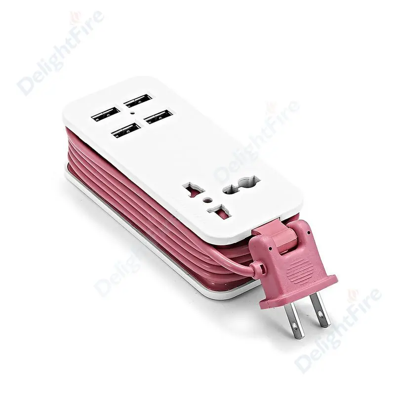 Сетевой шнур Usb 2pin с Usb удлинитель 1,5 м кабель силовая полоса дорожный сетевой шнур Usb для смартфона настенное зарядное устройство