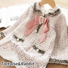 Модное классическое дизайнерское для платье девочек детское повседневное милое элегантное платье принцессы с короткими рукавами для детей от 3 до 8 лет, одежда для девочек