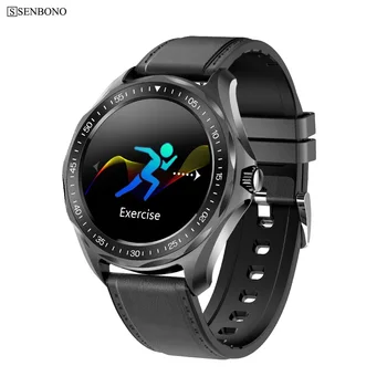 

SENBONO IP68 Waterproof Weather Smart Watch Heart Rate Blood Pressure Monitor Smartwatch Fitness Tracker Clock Bracelet