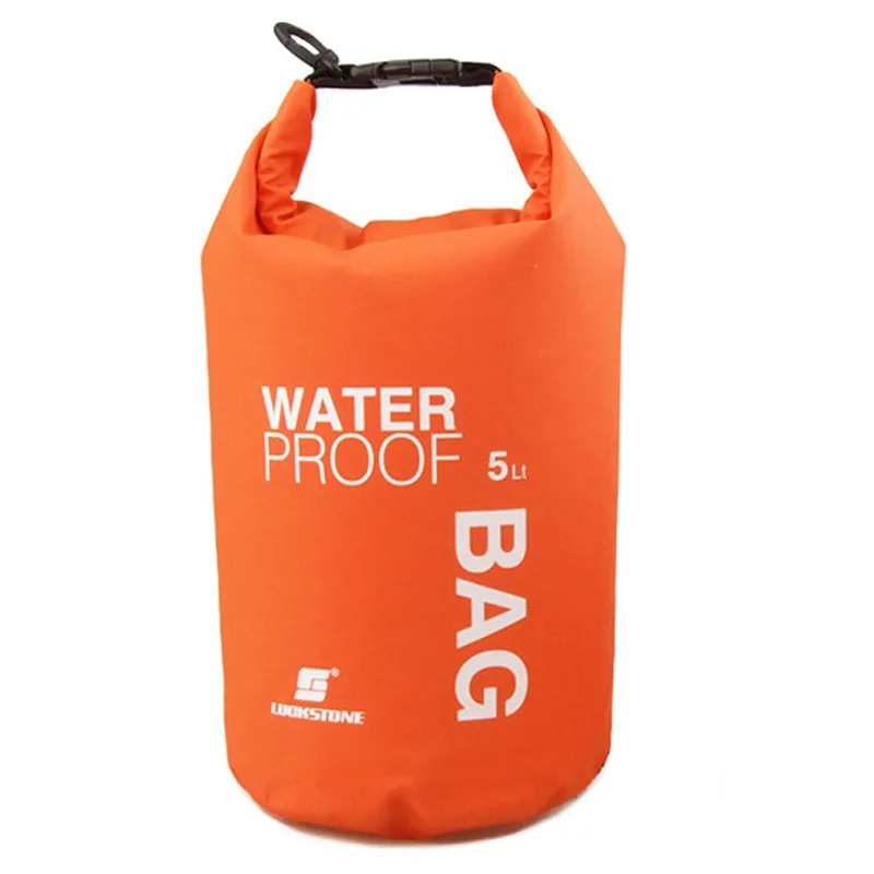 orange 5L Водонепроницаемый сухой мешок для плавания Дайвинг Sufing Сверхлегкий ПВХ сумка для хранения телефона сумка для плавания Дрифтинг водонепроницаемый мешок кемпинг сумки - Цвет: orange