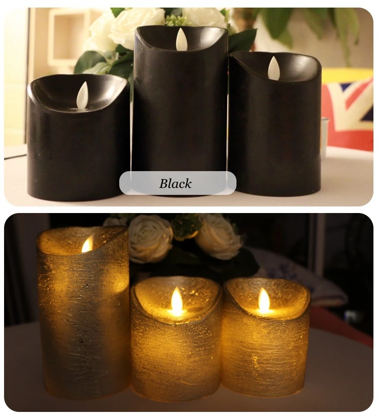 LED Electronic Dancing Flameless Candle Light Simulation Candle Battery Operated Wedding Festival Home Decor Water Ripple lamp