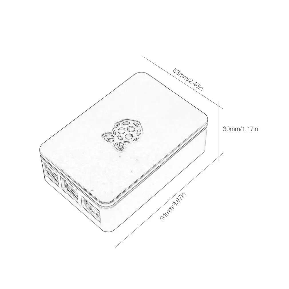 Raspberry Pi чехол Корпус коробка V4 Raspberry Pi ABS индивидуальный корпус Raspberry Pi ABS Корпус для Raspberry Pi 4B