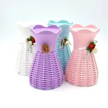 8 шт./пластиковая ваза, вазы для цветов, ваза для цветов, скандинавские украшения, аксессуары для домашнего декора, современный стиль