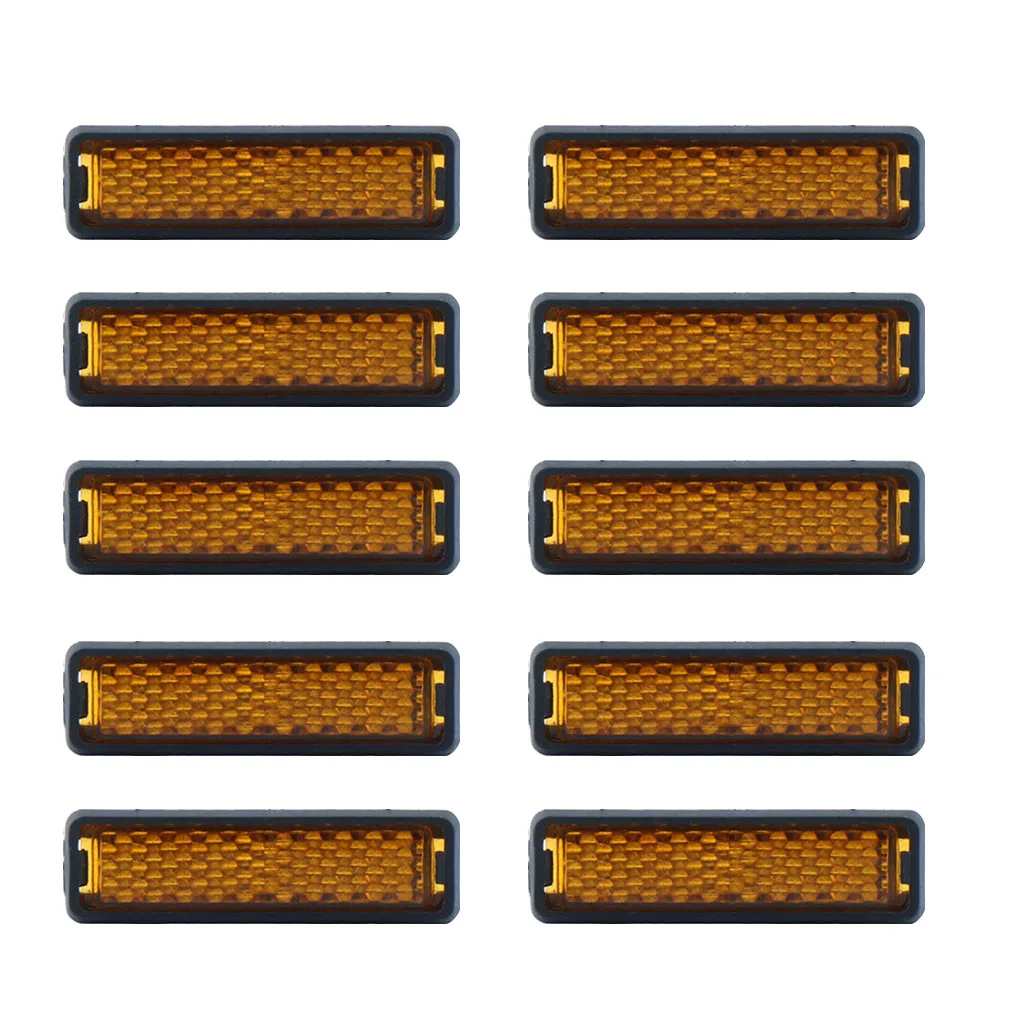 10Pcs Bicycle Pedal Reflector Safety Night Cycling Reflective Bike Accessories