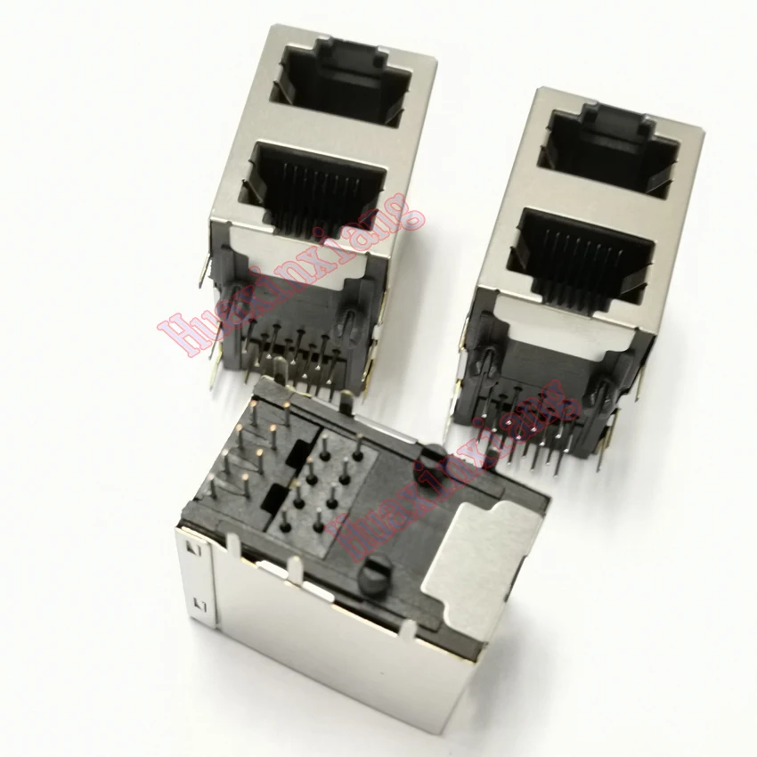 10 шт./лот два порта RJ45 8P8C гнездовой разъем/розетка соединительный Соединительный