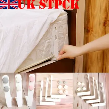 

4pcs Bed Sheet Fasteners Mattress Cover Gripper Clip Fastener Grip Peg Holder