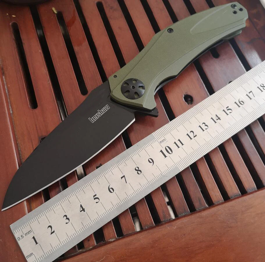 Новейший OEM Kershaw 7008 складной нож 8Cr13Mov лезвие G10 + стальная ручка Походный охотничий