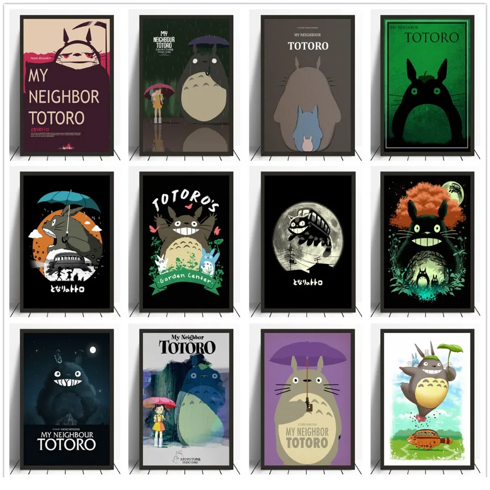 My-Neighbour-Totoro-Minimalist-Posters-Anime-Art-Canvas-Poster-Wall-Pictures-No-Frame (1)_副本