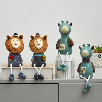 

Home decoration Accessories modern Miniature Garden Fairy Garden miniatures Hanging feet doll modern Bookshelf children Desk