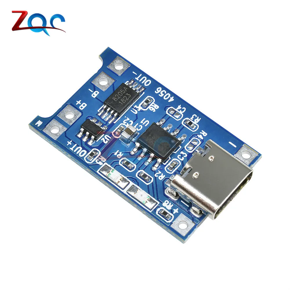 Type-c Micro Mini USB 5V 1A 18650 TP4056 литий-ионный модуль зарядного устройства аккумулятора зарядная плата разъем с функциями защиты - Цвет: Type-C 18650