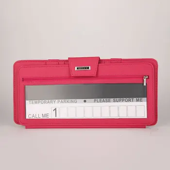 

Multi-functional non-odor PU leather environmental parking Card Clip