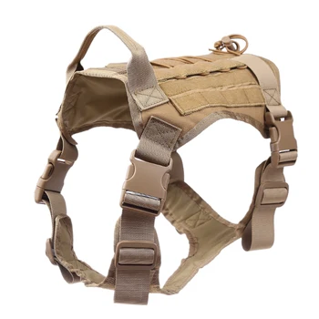 

Adjustable Training Hunting Molle Dog Tactical Harness Tactical Dog Vest Breathable Military Dog Clothes Harness