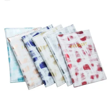 

1Pc South Korean Style Colorful Printing PU Leather Travel Passport Holder Fashion Travel Passport Cover Credit Card ID Bag