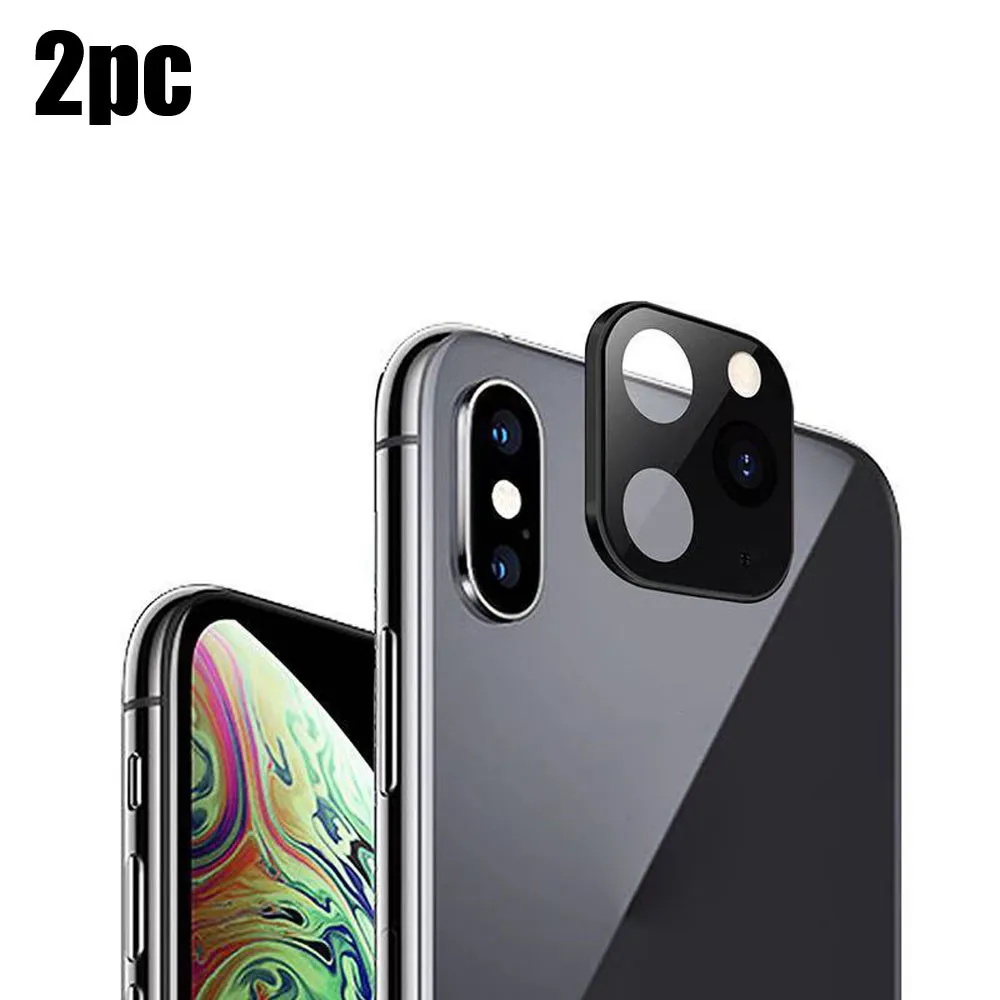 2PC Rear Camera Lens Screen Protector For IPhone X /XS /XS MAX Seconds Change iPhone 11 Camera Lens Screen Protector 1031#A