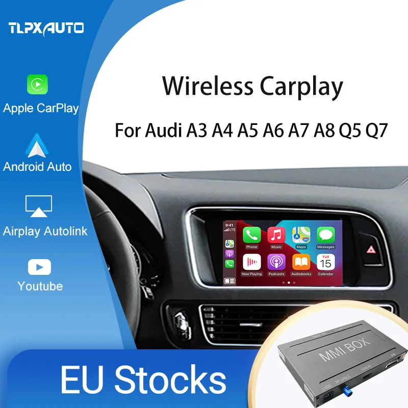 Беспроводной интерфейс CarPlay для AUDI A5/A4 оригинальный экран обновление системы MMI