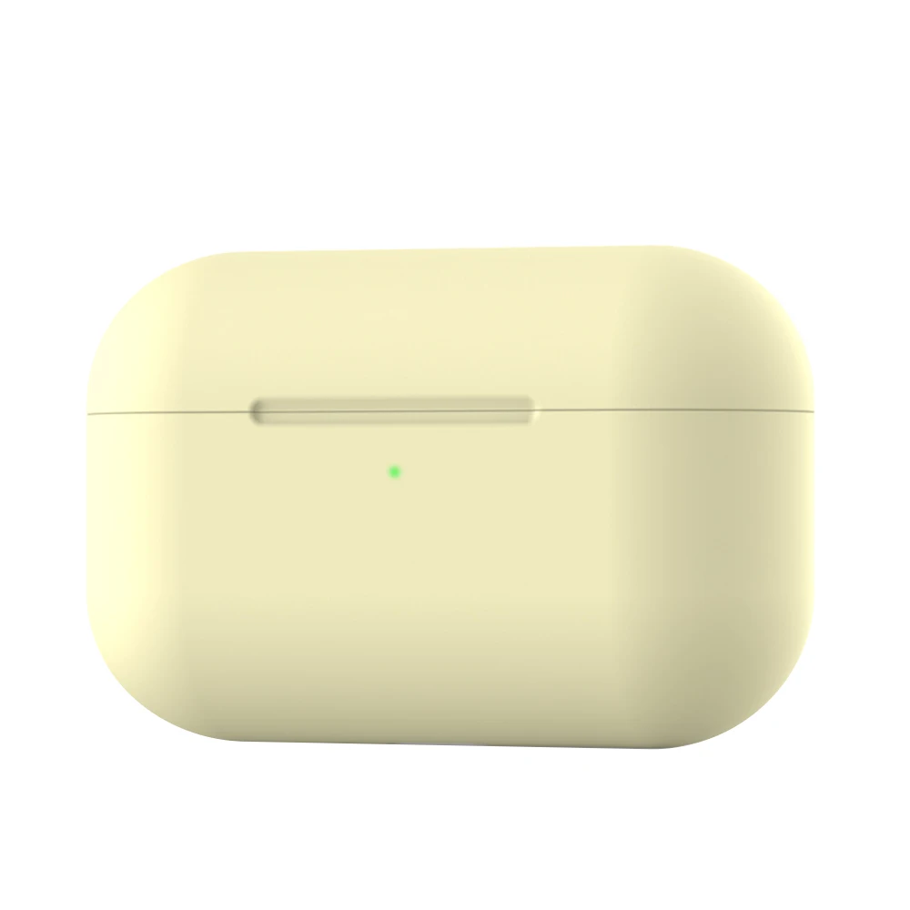 1 комплект, силиконовый чехол для Apple Airpods Pro, чехол для наушников Airpods 3 pod Pro, защитный чехол, аксессуар для гарнитуры - Цвет: Yellow